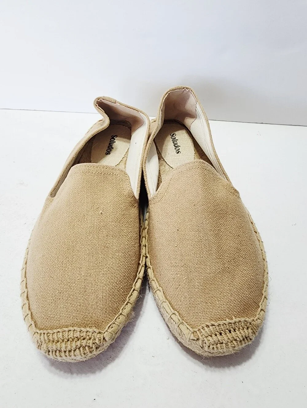 Soludos Classic Canvas Espadrille Slip-On - Tan Size 7-7.5
